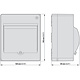 Eaton MINI-5-ST verdeler mini opbouw 1-rij met 5-plaatseenheden IP30 MINI-5-T