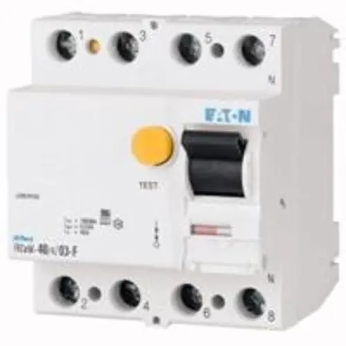 Eaton FRCMM-40/4/003-G/F aardlekschakelaar 4-polig 40A 30mA Type-F kortvertraagd 187409