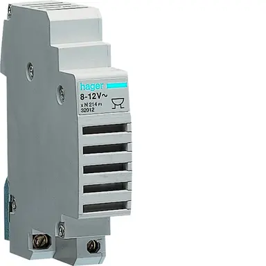 Hager SU214 bel - zoemer DIN-rail montage 8-12VAC 78dBA