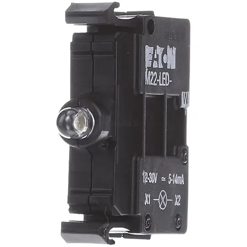 Eaton M22-LED-B signaallamphouder - element LED Blauw frontbevestiging 12-30 VAC/DC 218057