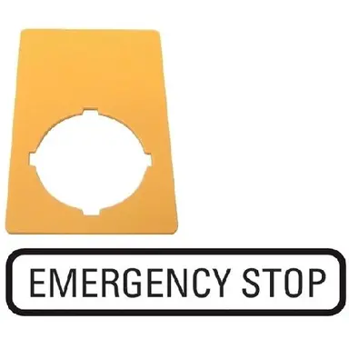 Eaton M22-XZK-GB99 Tekstschild EMERGENCY STOP Ge