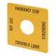 Eaton M22-XYK1 Tekstschild EMERGENCY STOP Ge