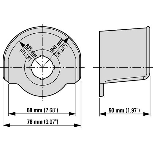 Eaton M22-XGPV beschermkraag voor serie M22-PV drukknoppen NOOD-UIT