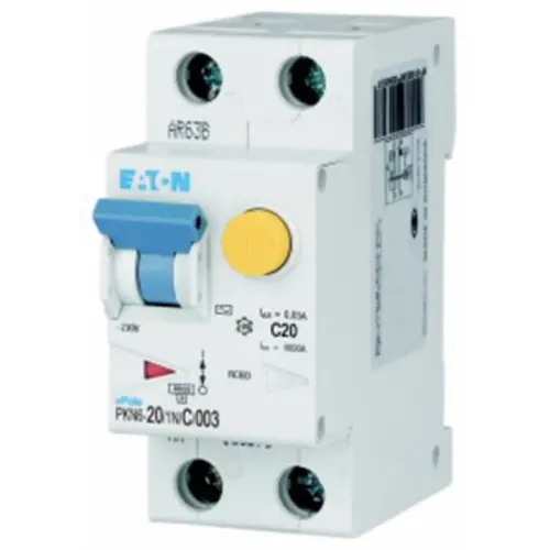Eaton PKN6-20/1N/C/003-A-MW aardlekautomaat 20A 1p+N C-karakteristiek 30mA 6kA 236677