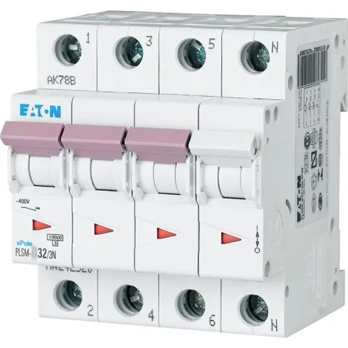 Eaton PLSM-C32/3N-MW Installatieautomaat C-kar 3P 4