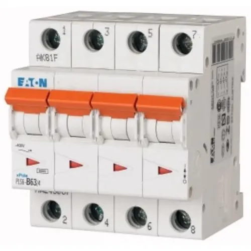 Eaton PLS6-C63/4-MW Installatieautomaat C-kar 4P 4