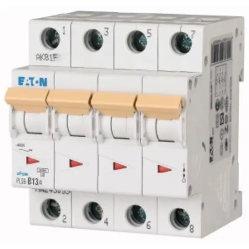 Eaton PLS6-B13/4-MW Installatieautomaat B-kar 4P 4