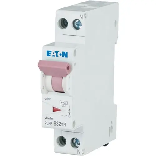 Eaton PLN6-B32/1N-MW installatieautomaat 1p+N 32A B-karakteristiek 6kA 263167