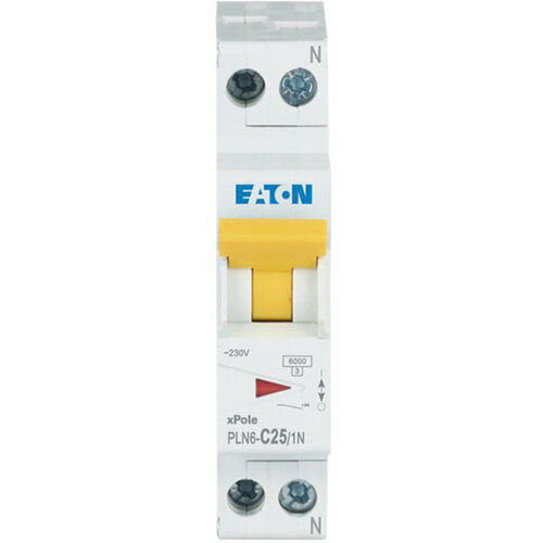 Eaton PLN6-C25/1N-MW installatieautomaat 1P+N 25A C-karakteristiek 6kA 263176