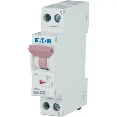Eaton PLN6-C32/1N-MW installatieautomaat 1p+N 32A C-karakteristiek 6kA 263177