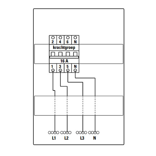 Eaton PLS6-C16-4-MW-FLO installatieautomaat 3-polig+N 16A C-karakteristiek 6kA FLEX 1742421