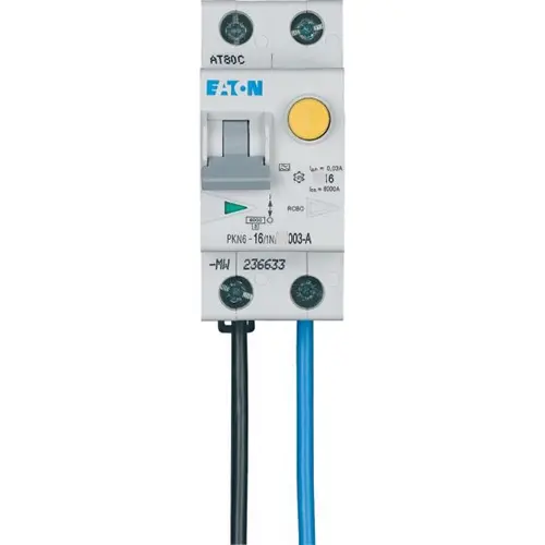 Eaton PKN6-16-1N-C-003-A-MW-FL aardlekautomaat 16A 1p+N 30mA C-karakteristiek 6kA klasse-A FLEX PKN-6-16-1N-C-003-A-MW-FL