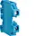 Hager KXA06NH rijgklem nul 0,5-6,0mm2 schroef DIN 41A 1000V blauw