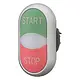 Eaton M22-DDL-GR-GB1/GB0 dubbele drukknop + signaallamp groen-wit-rood START/STOP 216702