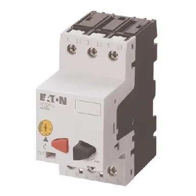 Eaton PKZM01-16-G motorbeveiligingsschakelaar 3-polig 10-16A drukbediening in behuizing