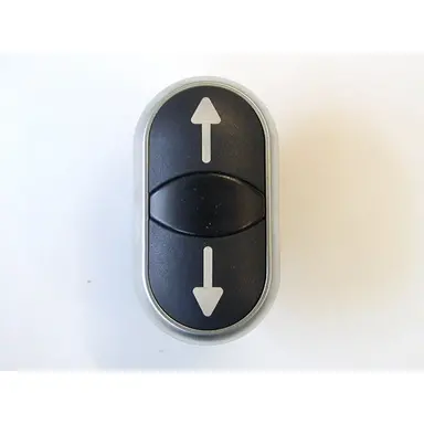 Eaton M22S-DDL-S-X7/X7 Kop drukkn. 2v Zwart Verlicht