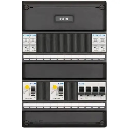 Eaton I-42V3400-HS-64 groepenkast 3-fase 4 groepen 2-aardlekschakelaars en hoofdschakelaar