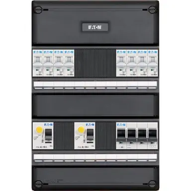 Eaton I-82V3400-HS-64 groepenkast 3-fase 8 groepen 2-aardlekschakelaars en hoofdschakelaar