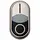 Eaton M22-DDLF-WS-X1/X0 dubbele drukknop +signaallamp