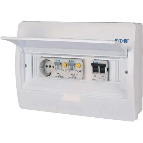 Eaton PV-A-20G14-H-1CD PV verdeelkast 1-fase 2x aardlekautomaat 1xhoofdschakelaar 1xcontactdoos