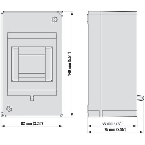 Eaton 177067 miniverdeler opbouw 1-rij 3-plaatseenheden IP20 MINI-3