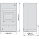 Eaton MINI-3 miniverdeler opbouw 1-rij 3-plaatseenheden IP20