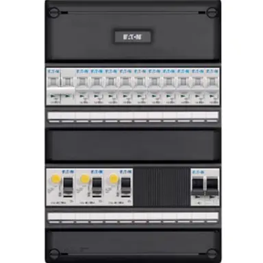 Eaton I103G14F0-HS-64 groepenkast 1-fase 10 groepen + fornuisgroep 3-aardlekschakelaars en hoofdschakelaar