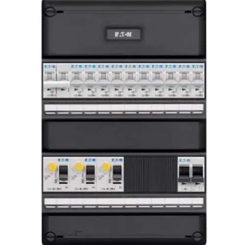 Eaton I103G14F0-HS-64 groepenkast 1-fase 10 groepen + fornuisgroep 3-aardlekschakelaars en hoofdschakelaar