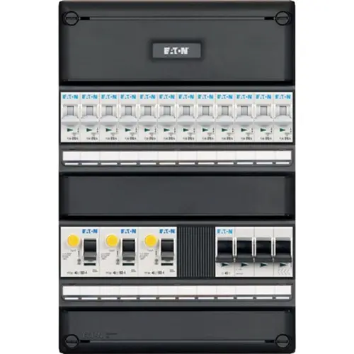 Eaton I123V3400-HS-64 groepenkast 3-fase 12 groepen 3-aardlekschakelaars en hoofdschakelaar