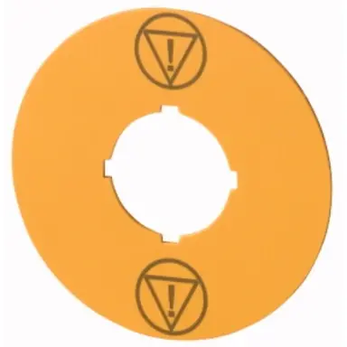 Eaton M22-XBK-ESS schild nood-uit geel d = 60 mm