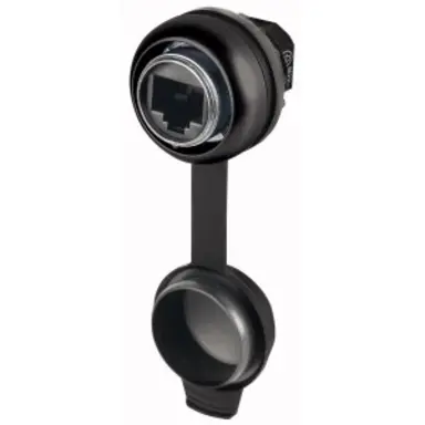 Eaton M22S-RJ45-SA frontelement zwart +inbouwbus