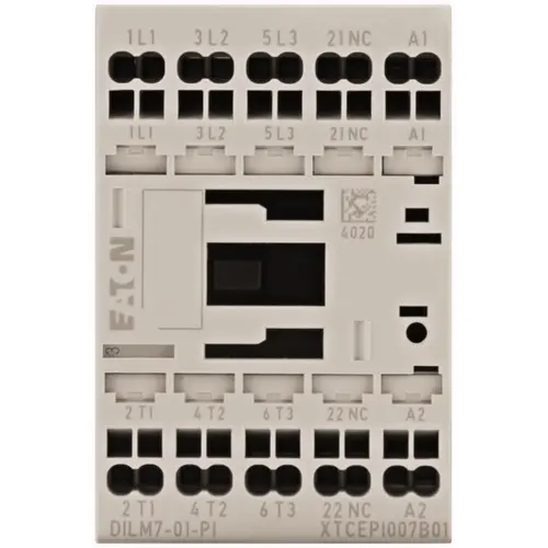 Eaton DILM7-01(24VDC)-PI mag schak 3kw 0m 1v push-in