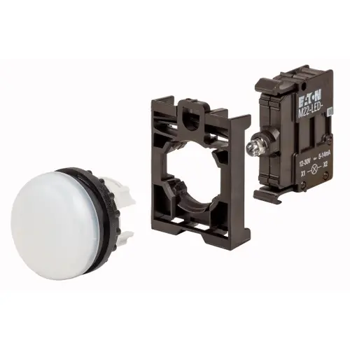 Eaton M22-L-W-LED-BVP signaallampen vlak wit