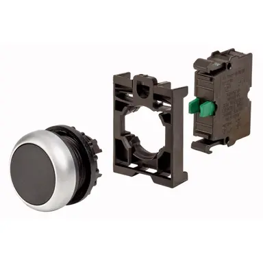 Eaton M22-D-S-K10-BVP drukknop vlak zwart terugve
