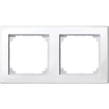 Schneider 478219 M-Smart afdekraam 2V glanzend wit RAL9010