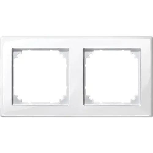 Schneider 478219 M-Smart afdekraam 2V glanzend wit RAL9010