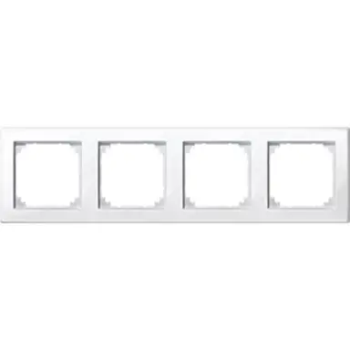 Schneider 478419 M-Smart afdekraam 4V glanzend wit RAL9010