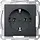 Schneider MTN2301-0414 wandcontactdoos 1v randaarde inbouw antraciet