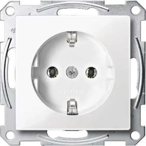 Schneider MTN2301-0319 wandcontactdoos 1-voudig randaarde inbouw
