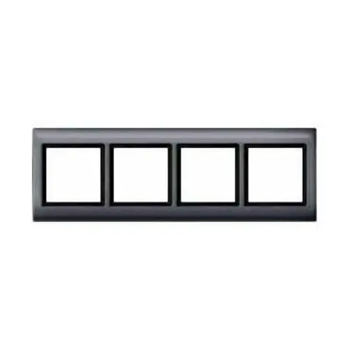 Schneider MTN400414 Aquadesign afdekraam 4V glanzend antraciet