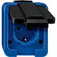 Schneider 279075 wandcontactdoos 1-voudig randaarde opbouw