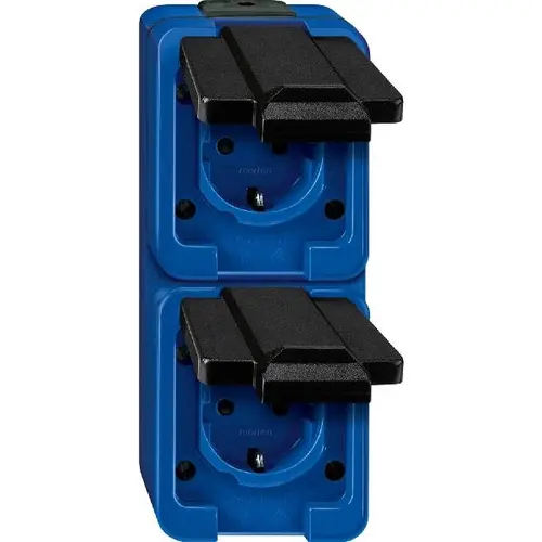 Schneider 229286 wandcontactdoos 1-voudig randaarde opbouw