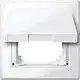Schneider 478019 M-Smart afdekraam 1V met klapdeksel glanzend wit RAL9010