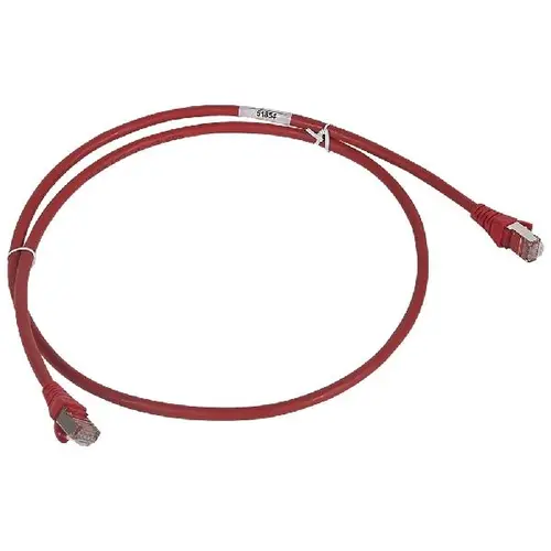 Legrand 051871 patchkabel S/FTP Cat.6A 4x2xAWG 2m rood
