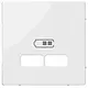 Schneider MTN4367-0319 centraalplaat 2x USB wit