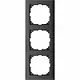 Schneider MEG4030-3614 M-Pure afdekraam 3V mat antraciet