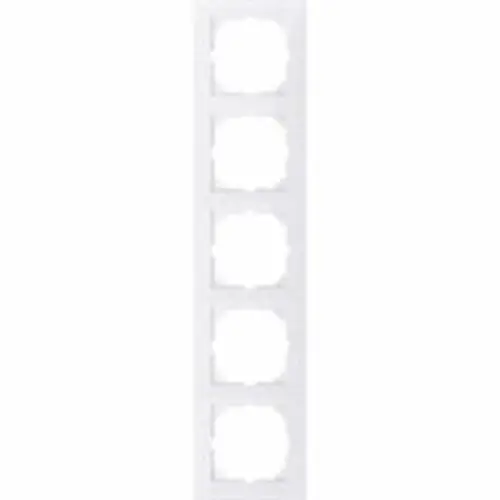 Schneider MEG4050-3619 M-Pure afdekraam 5V polarwit RAL9010