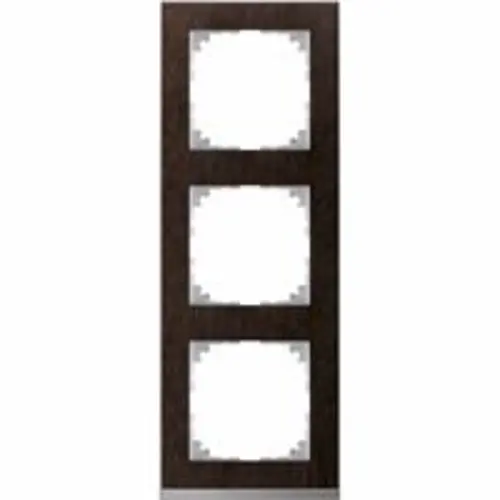 Schneider MEG4030-3671 M-Pure afdekraam 3V mat wenge