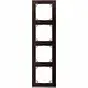 Schneider MEG4040-3671 M-Pure afdekraam 4V mat wenge