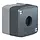 Schneider XALD01 drukknopkast leeg 1-gats grijs Harmony XAL-D